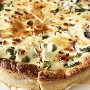 6 juni: Aspergequiche met salade coeur de boeuf